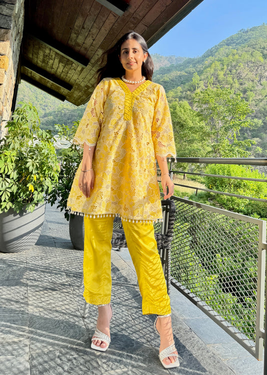 Zaria Co-ord Set – Yellow Sunshine